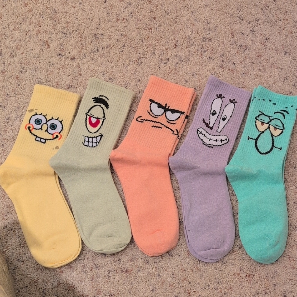 SpongeBob SquarePants Character Socks Set